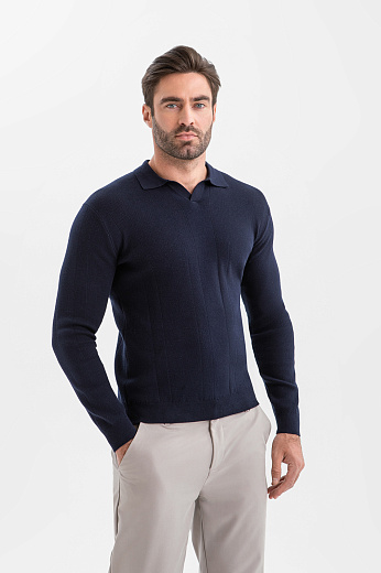 Поло из хлопка и шелка