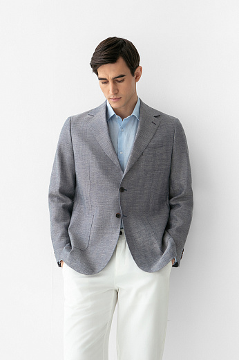 Пиджак изо льна и шерсти, лимитированная коллекция