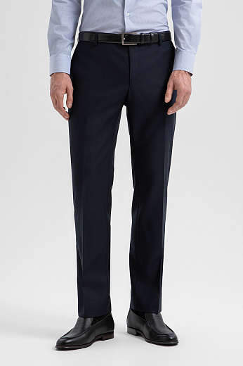 Брюки из шерсти из шерсти, устойчивой к сминанию