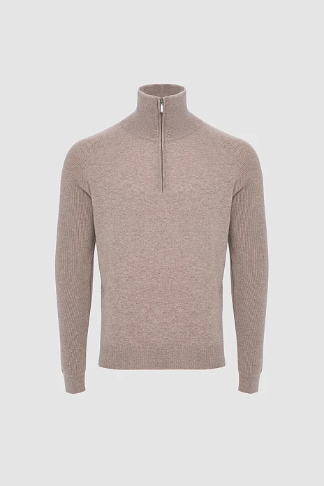 Джемпер из шерсти и кашемира, цвет Бежевый