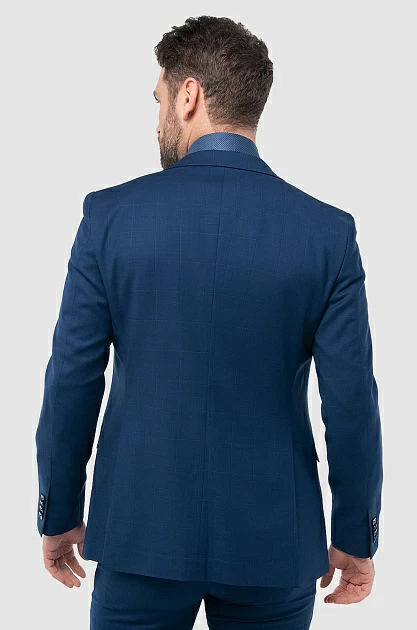 Пиджак из шерсти с возможностью машинной стирки, цвет Синий темный