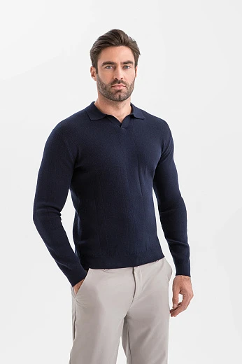 Поло из хлопка и шелка