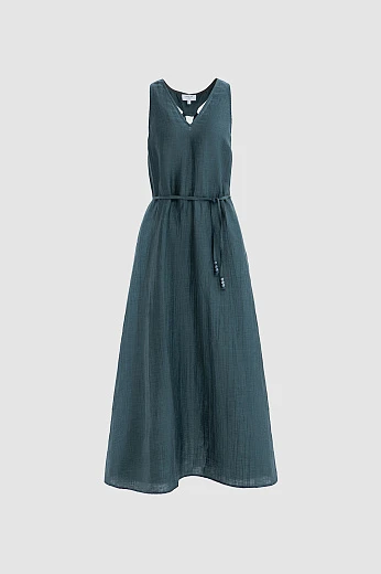 Платье-макси изо льна