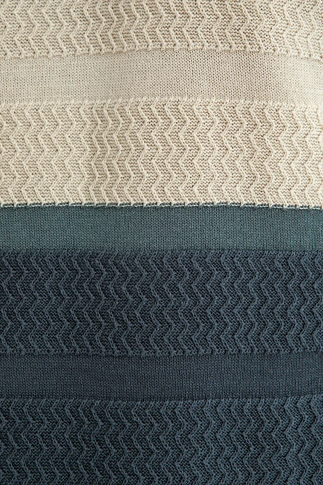 Поло из рами и хлопка, цвет Синий