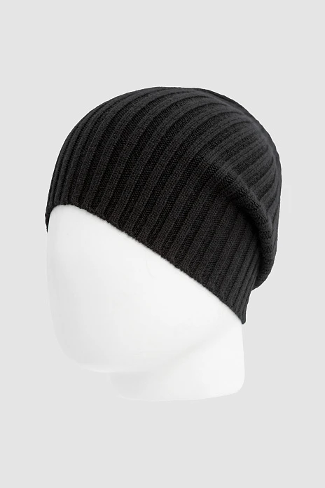 Шапка из шерсти и кашемира, цвет Черный