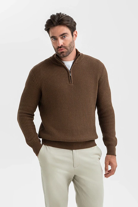 Свитер из хлопка, цвет Хаки