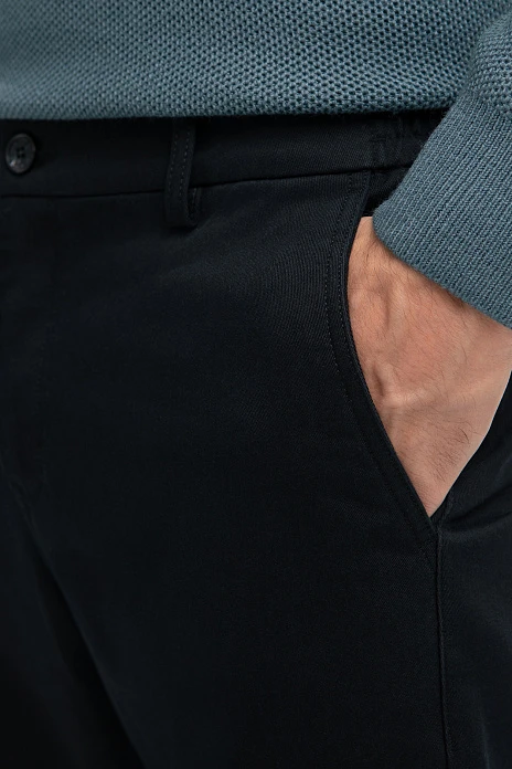 Брюки классические утепленные с начесом, цвет Черный