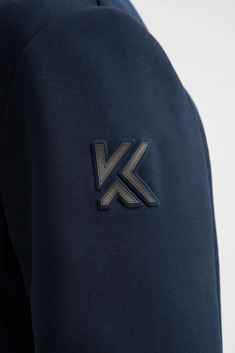 Толстовка из хлопка, цвет Синий темный