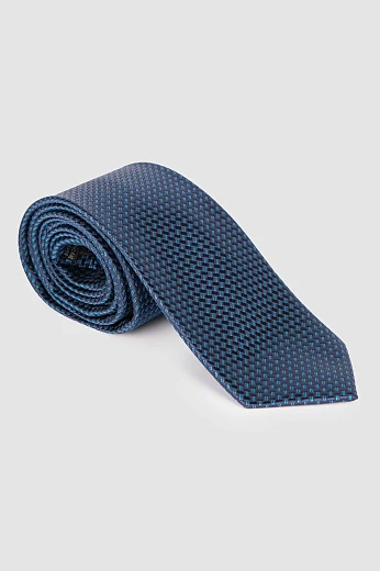 Галстук из микрофибры, синий цвет