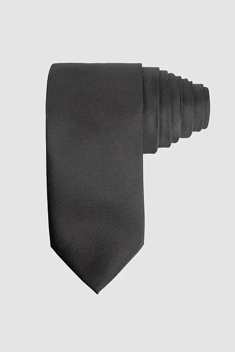 Галстук из шелка черного цвета, цвет Черный