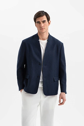 Пиджак изо льна и хлопка
