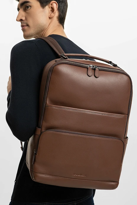 Рюкзак из натуральной кожи, цвет Коричневый