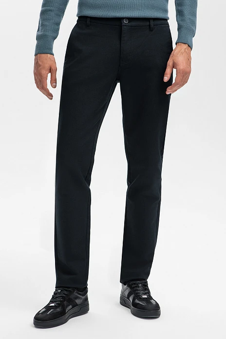 Брюки классические утепленные с начесом, цвет Черный