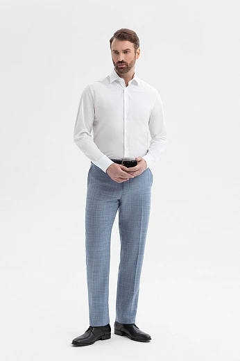 Брюки из шерсти и шелка