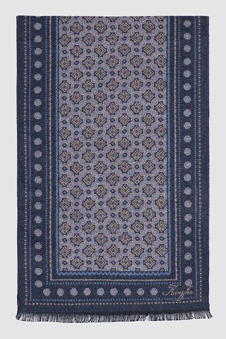 Кашне, цвет Голубой темный