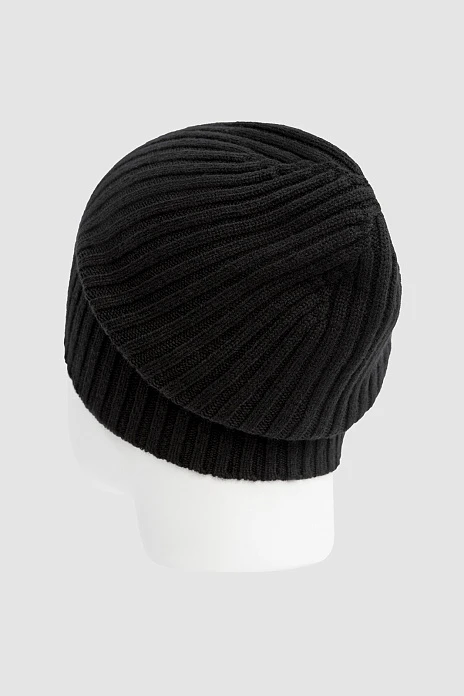 Шапка из шерсти и кашемира, цвет Черный