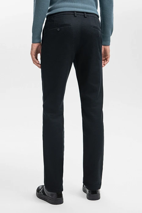 Брюки классические утепленные с начесом, цвет Черный