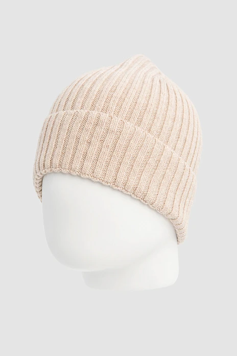 Шапка из шерсти, цвет Молочный
