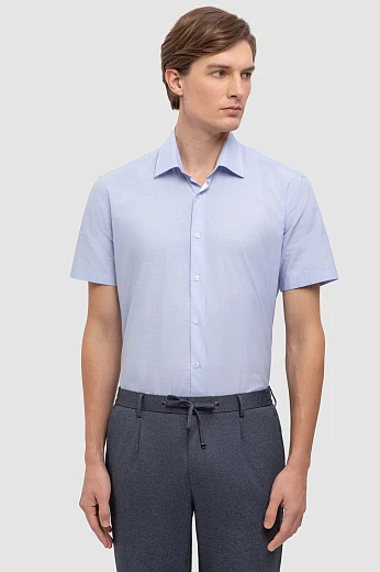 Сорочка с коротким рукавом, голубой цвет