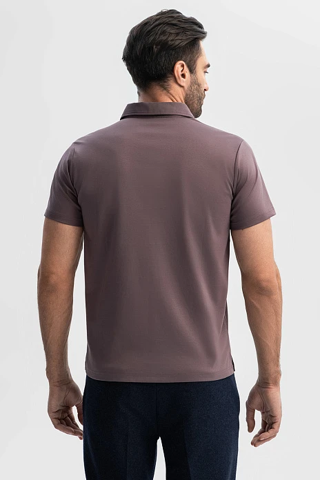 Поло из мерсеризованного хлопка, цвет Мокко