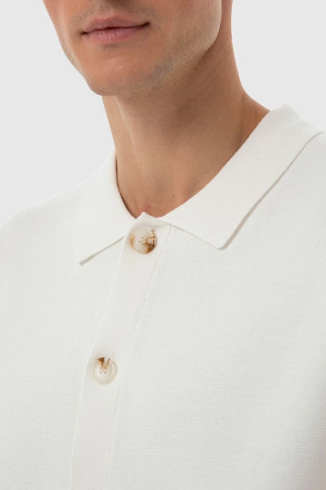 Кардиган из хлопка белого цвета, цвет Белый