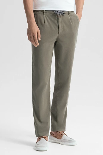 Брюки из тенсела и хлопка