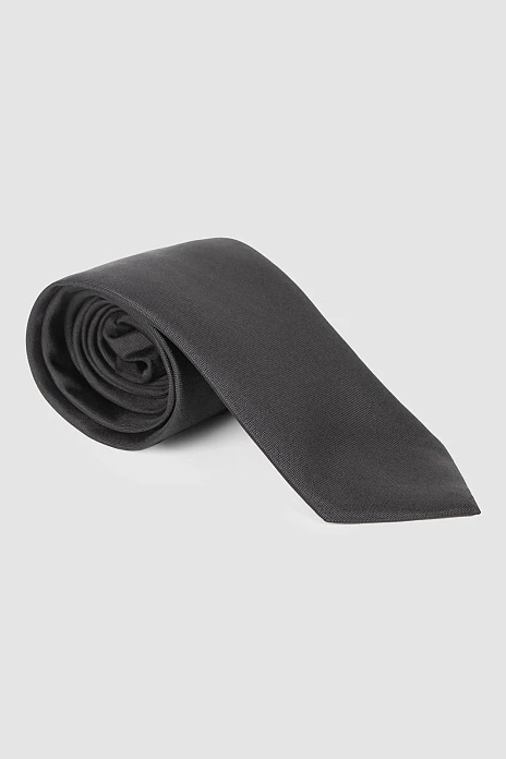 Галстук из шелка черного цвета, цвет Черный